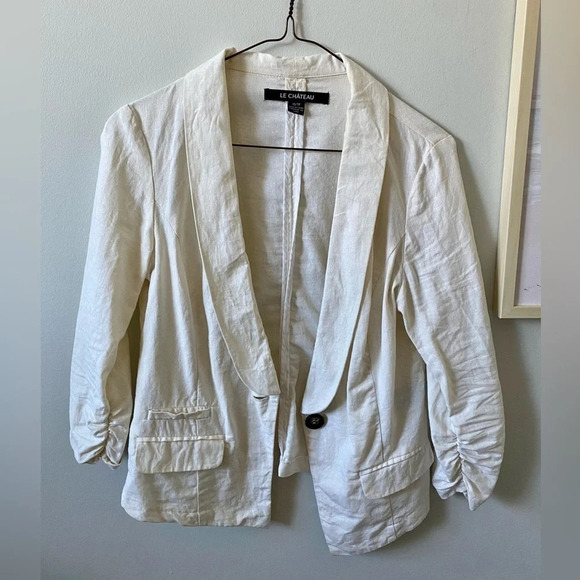 Ivory Linen  LeChateau Blazer - Picture 1 of 8